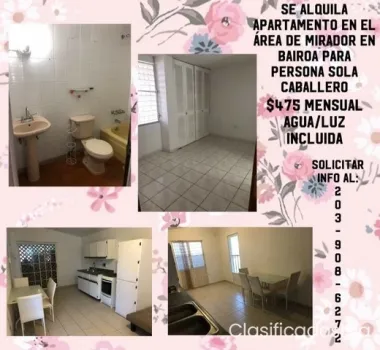 Apt. Para Caballero solo, que traba