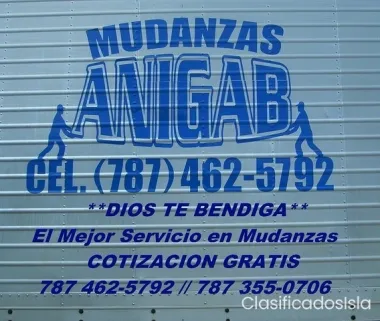 MUDANZAS ANIGAB **DIOS TE BENDIGA**