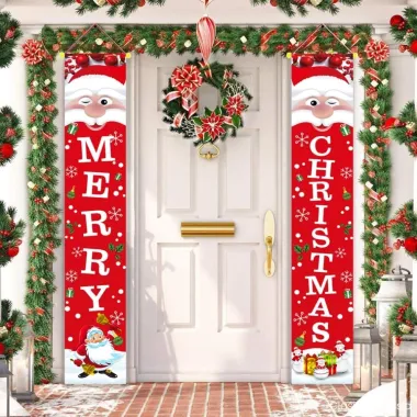 Variedad de Banderines navideños y Decoracion para el hogar