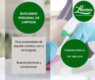 Se busca Personal de Limpieza 