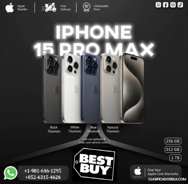 VENTAS A PLAZOS APPLE IPHONE 15 PRO MAX ORIGINAL NUEVO A EST