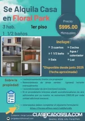 Se alquila casa en Floral Park