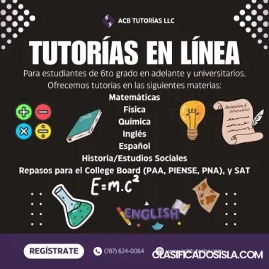 Tutorías en Varias Materias