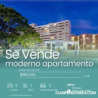 Hermoso Apartamento en SJ VieW